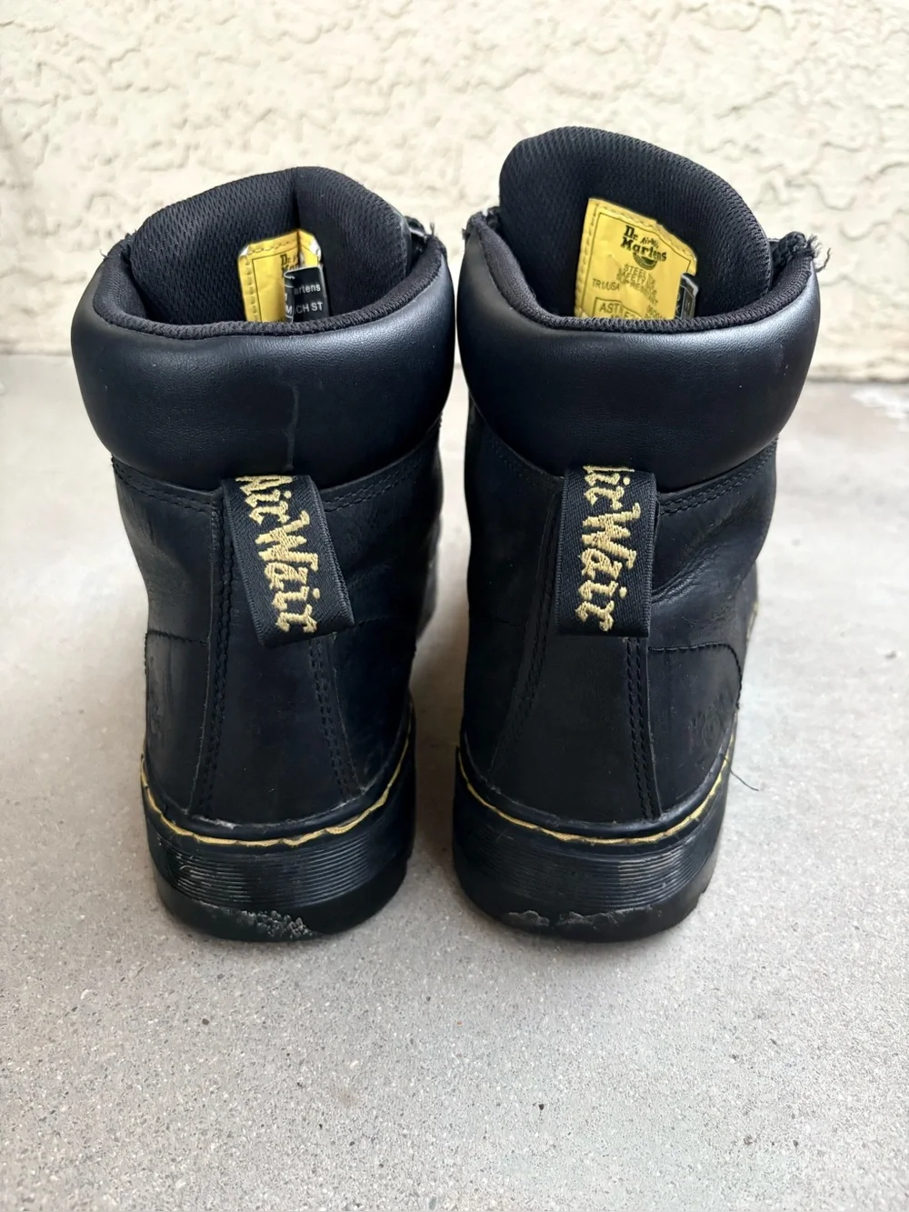 Dr. Martens Winch Men’s 11 Steel Toe Waterproof Leather Work Safety Boots Black